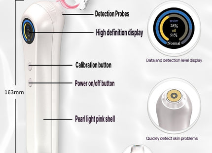 Portable Skin Hydration Tester, Complex Impedance Measurement Technology, Real-Time Dynamic Detection, Sinking Gold Process Probe,  SkinDr400, CE, RoHS, FCC Listed