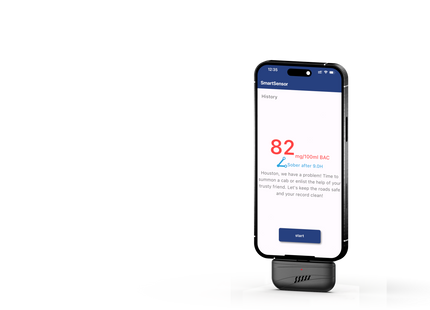 Mini Breathalyzers, Personal Alcohol Breathalyzer Tester, High-Precision MEMS Sensor, Type-C or Lightning port, Mini602-Alco
