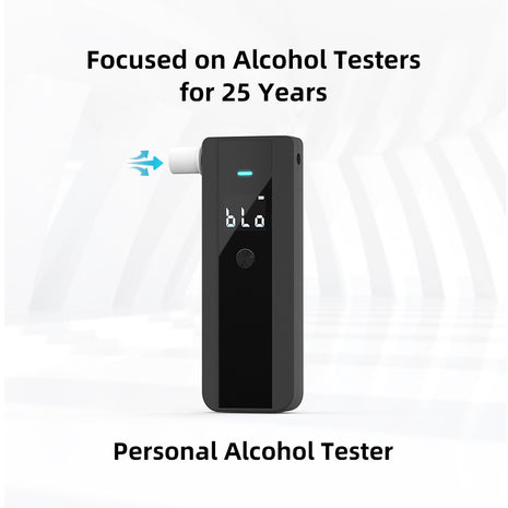 Breathalyzer, Personal Alcohol Detector, Portable High-Precision Breathalyzer for Driving Safety ＆ Party, AT188, CE, RoHS, FCC Listed