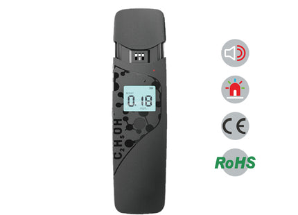 Breathalyzer, Portable Contactless Alcohol Tester, Grade Semiconductor Sensor, Exquisite sliding cover design, AT202