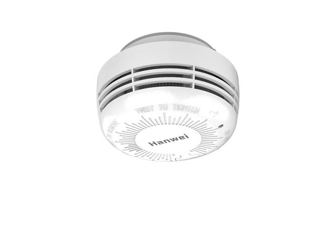 Smoke Detector Fire Alarms, 9V Battery Operated, Photoelectric Sensor, Easy to Install with  Sound Warning, Test Button, New Design YB030,CE, RoHS, EN14604 Listed